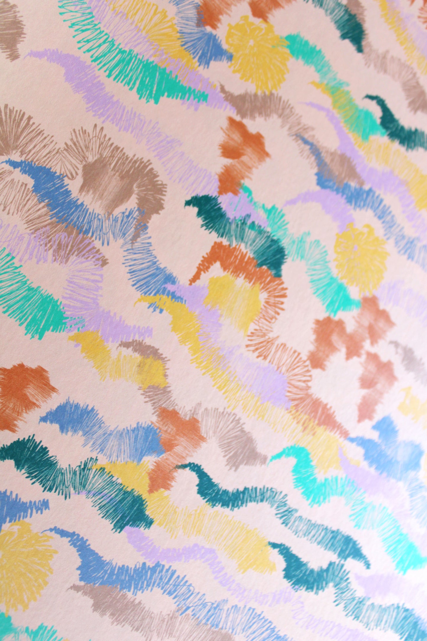 Sonoran Hills Wallpaper Peach