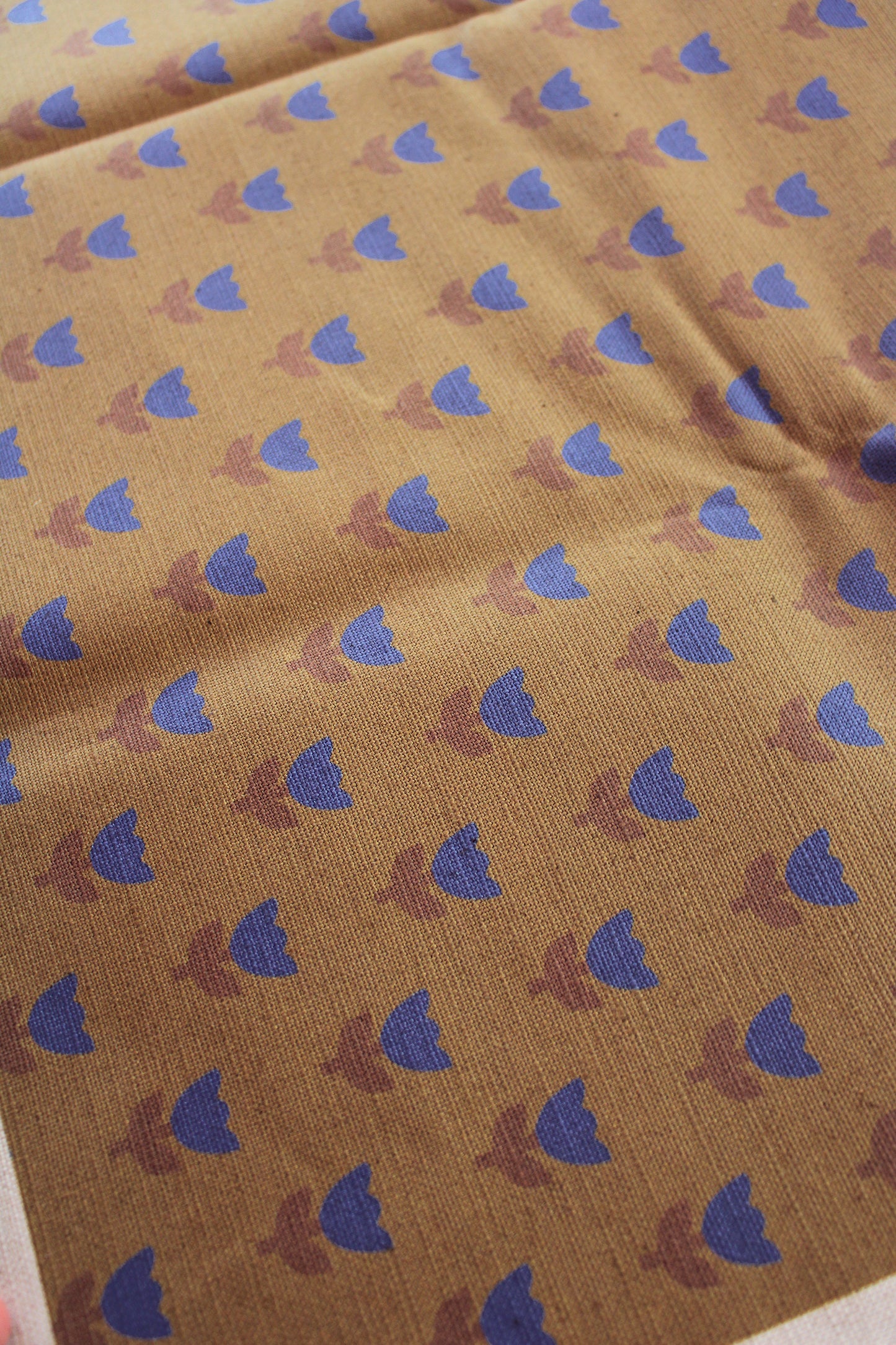 Tulip Tango Cotton Linen Fabric Brown