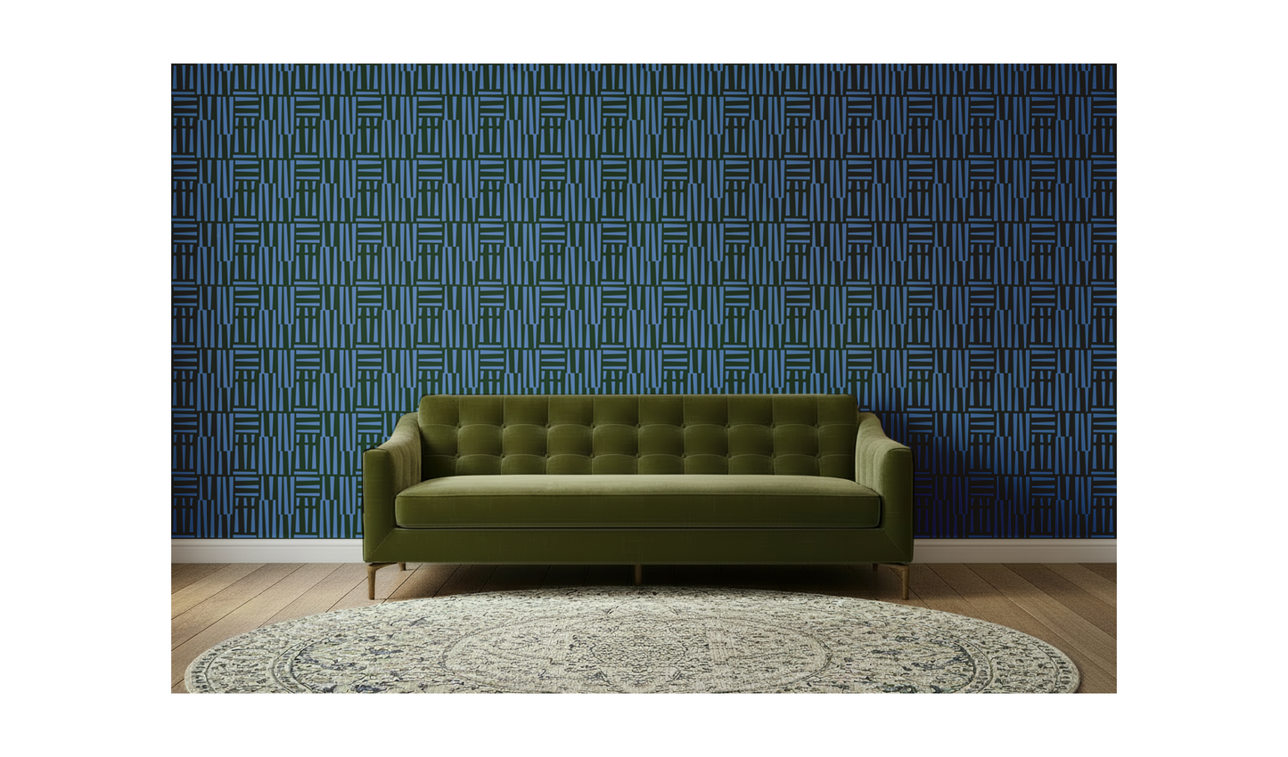 Balsam Wallpaper Blue Green
