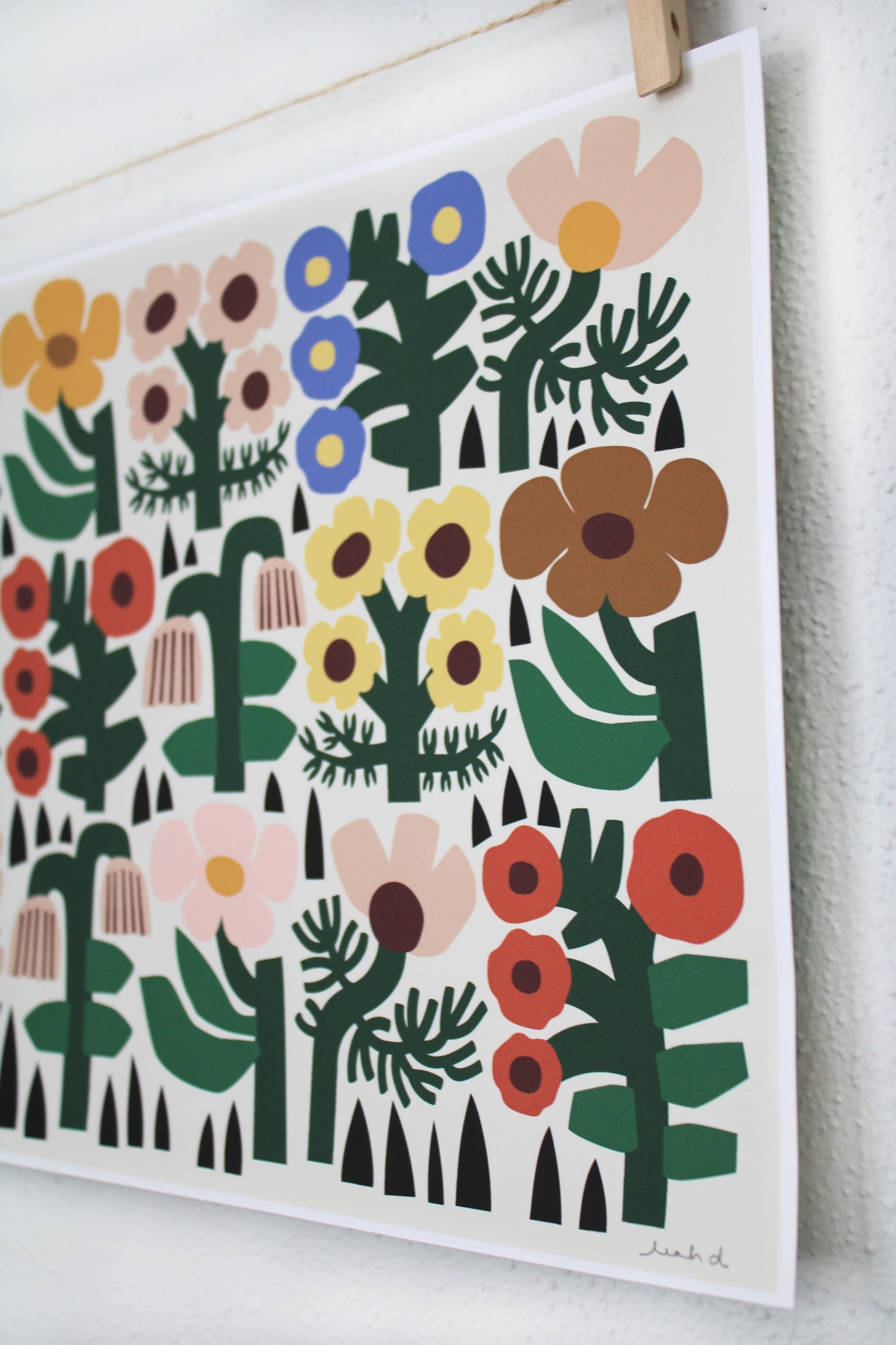 Flower Friends Print Leah Duncan