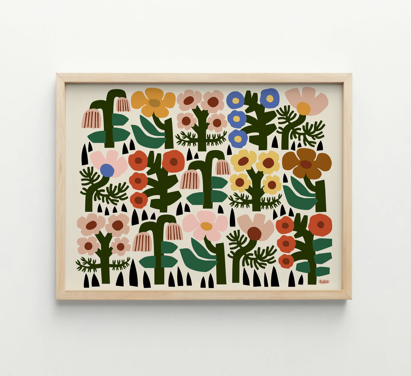 Flower Friends Large or Framed Print Leah Duncan