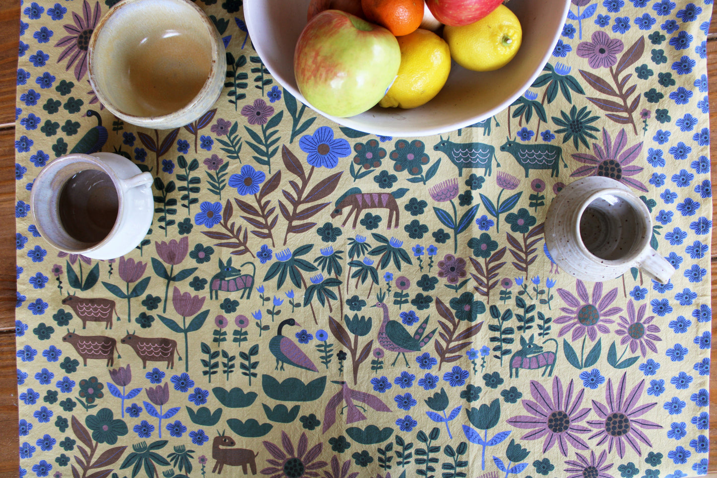 Folklore Art Tea Towel Leah Duncan