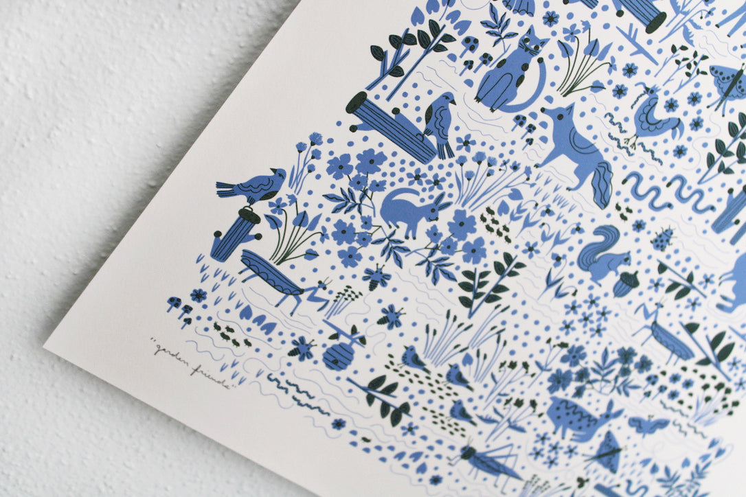 Garden Friends Print Leah Duncan