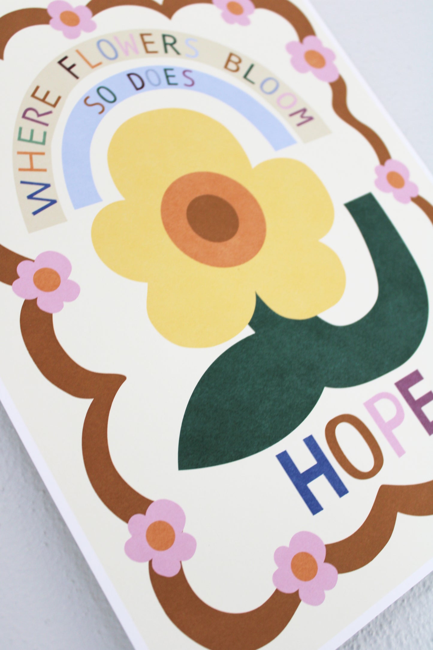 Where Flowers Bloom So Does Hope Print