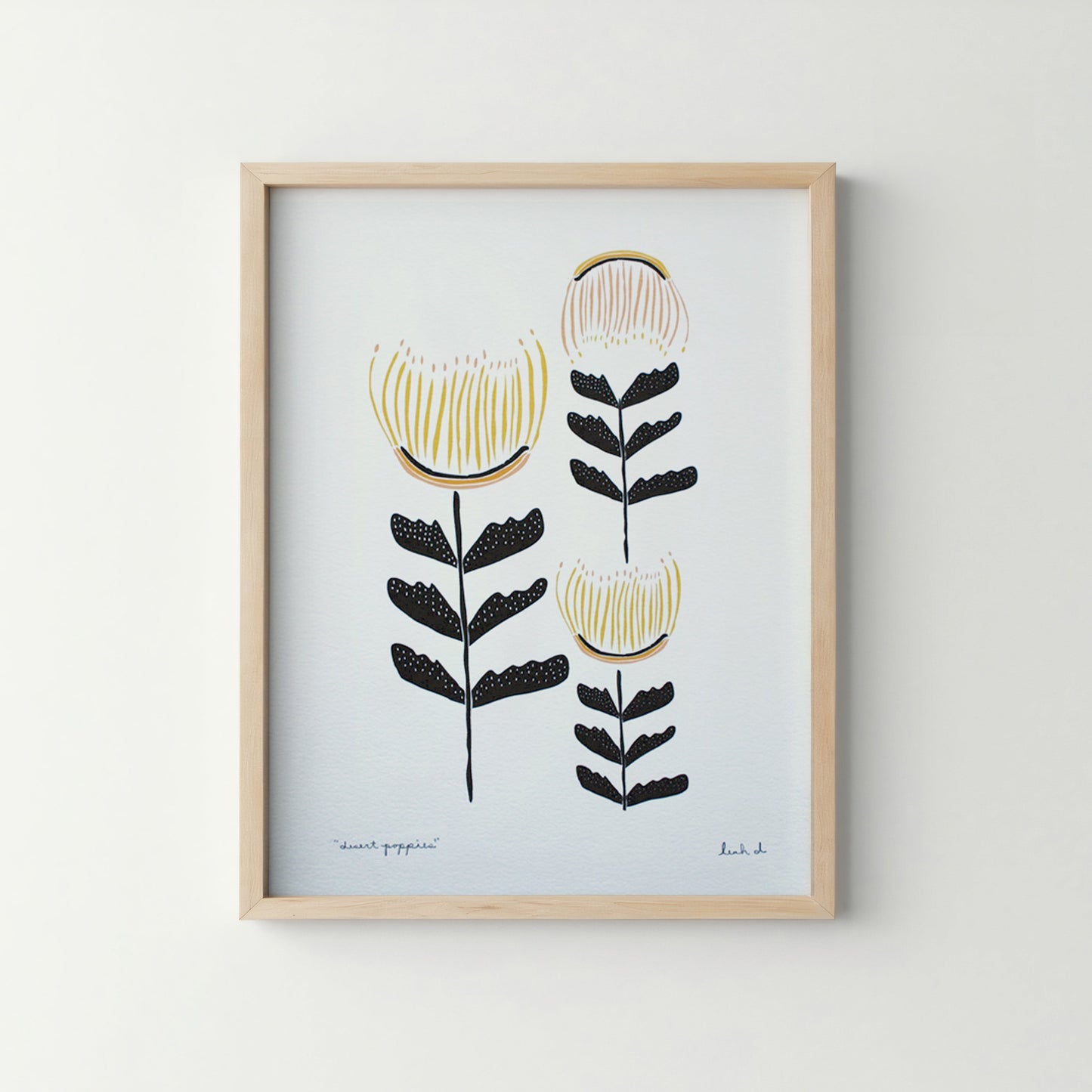 Desert Poppies Print vendor-unknown