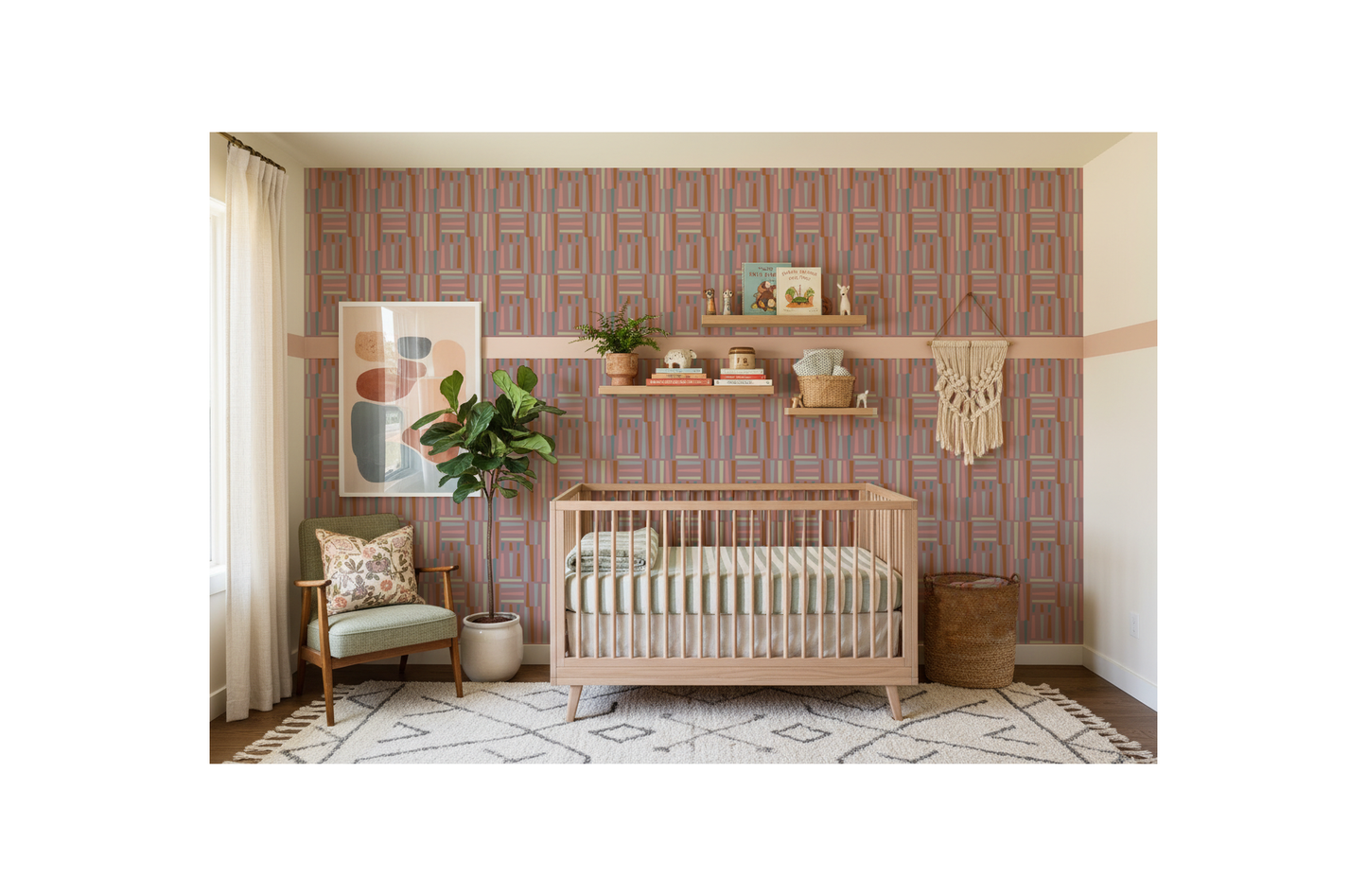 Balsam Wallpaper Blush Peel and Stick