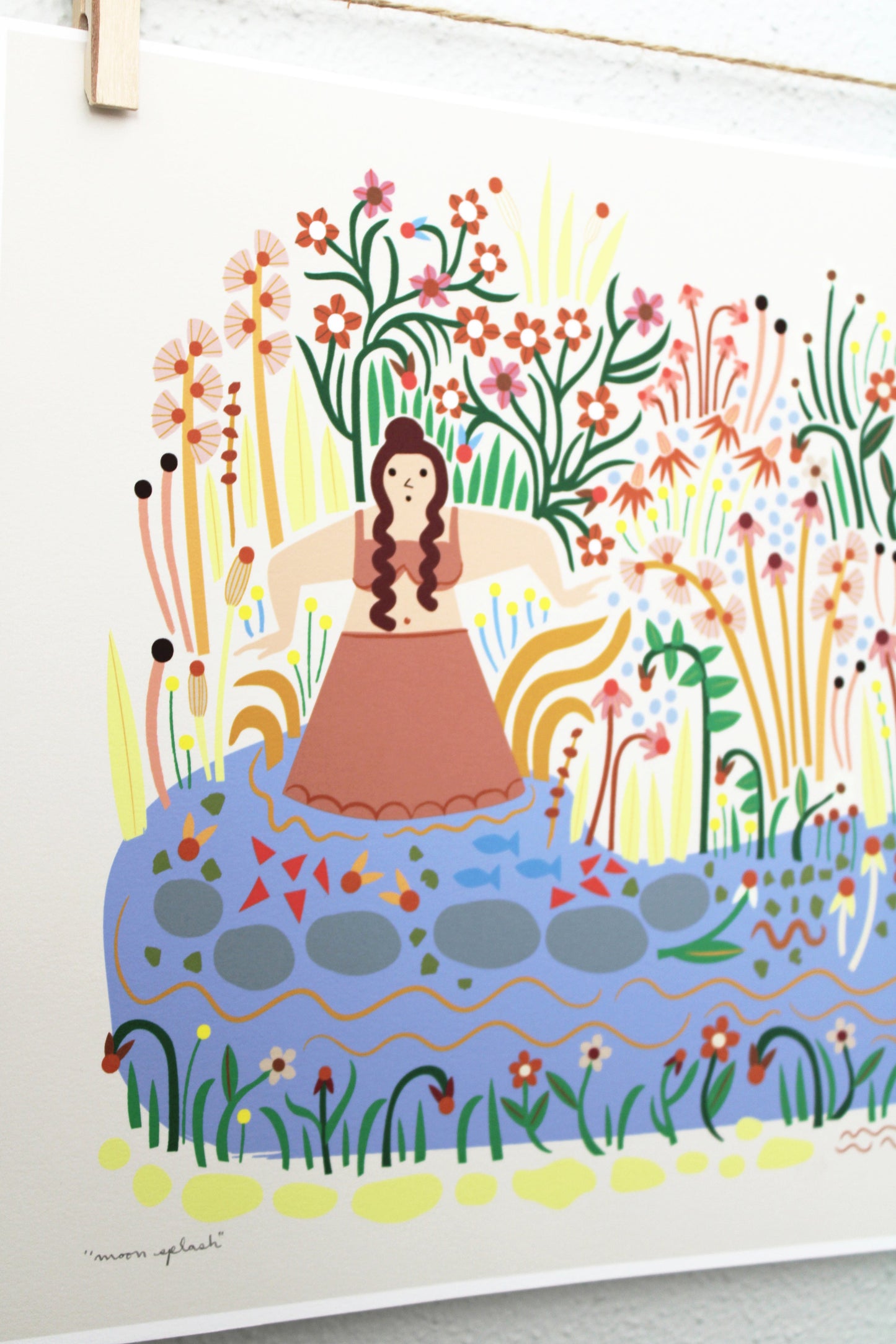 Moon Splash Print Leah Duncan