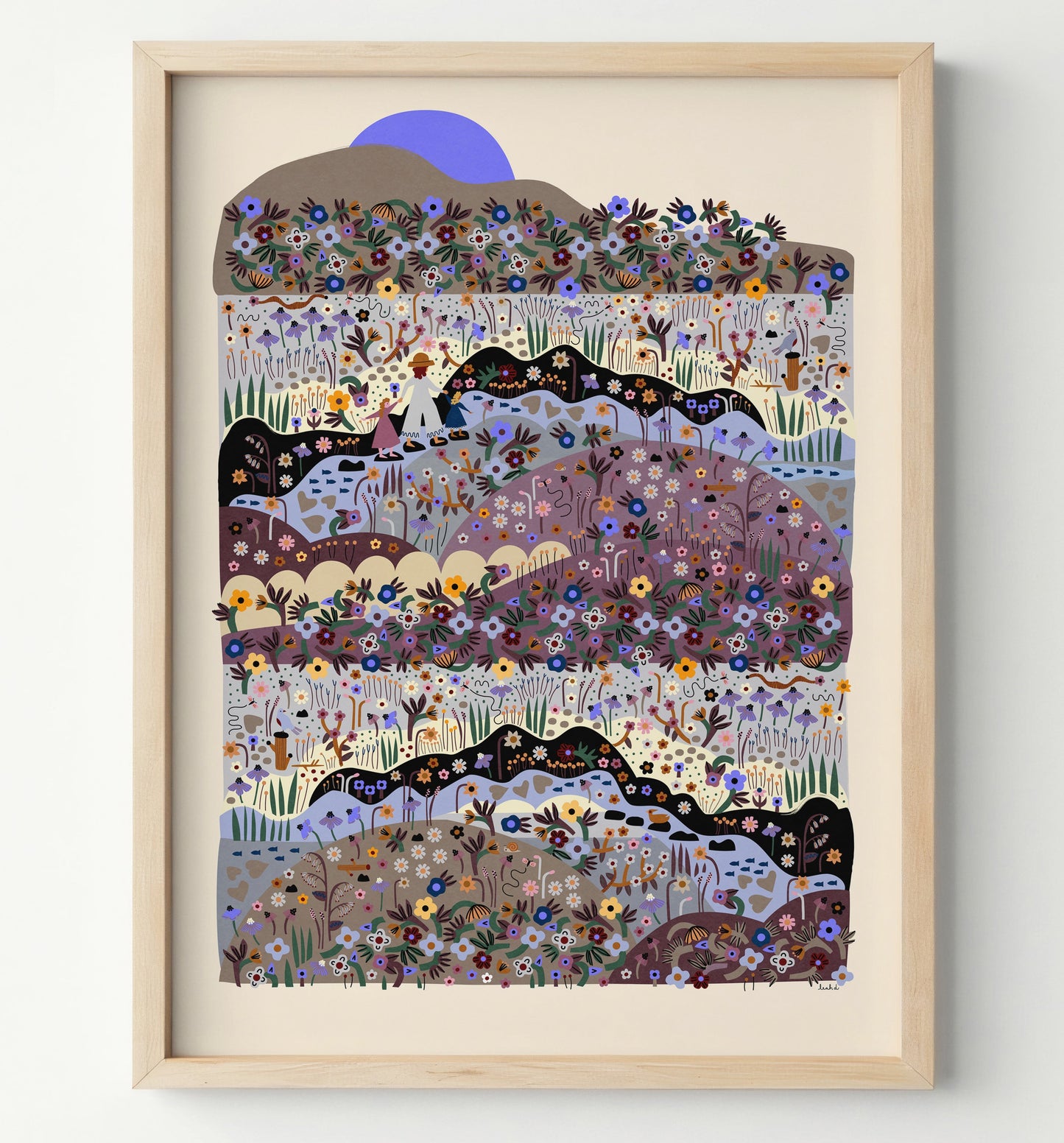 Moon Walk Large or Framed Print Leah Duncan