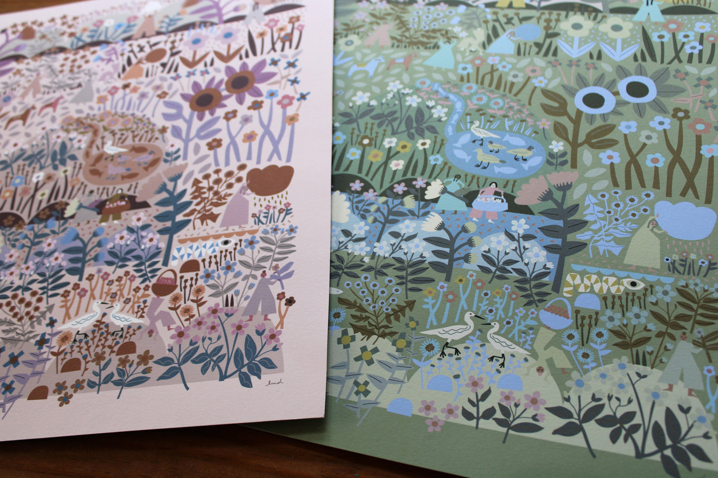 Nature Keepers Print Green Leah Duncan