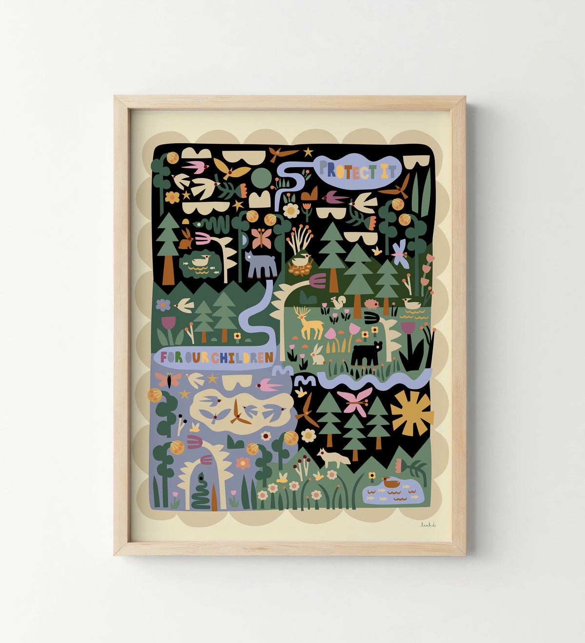 Protect Our Forests Large or Framed Print