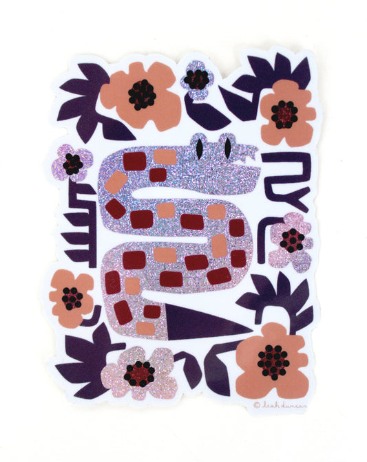 Snake Glitter Sticker