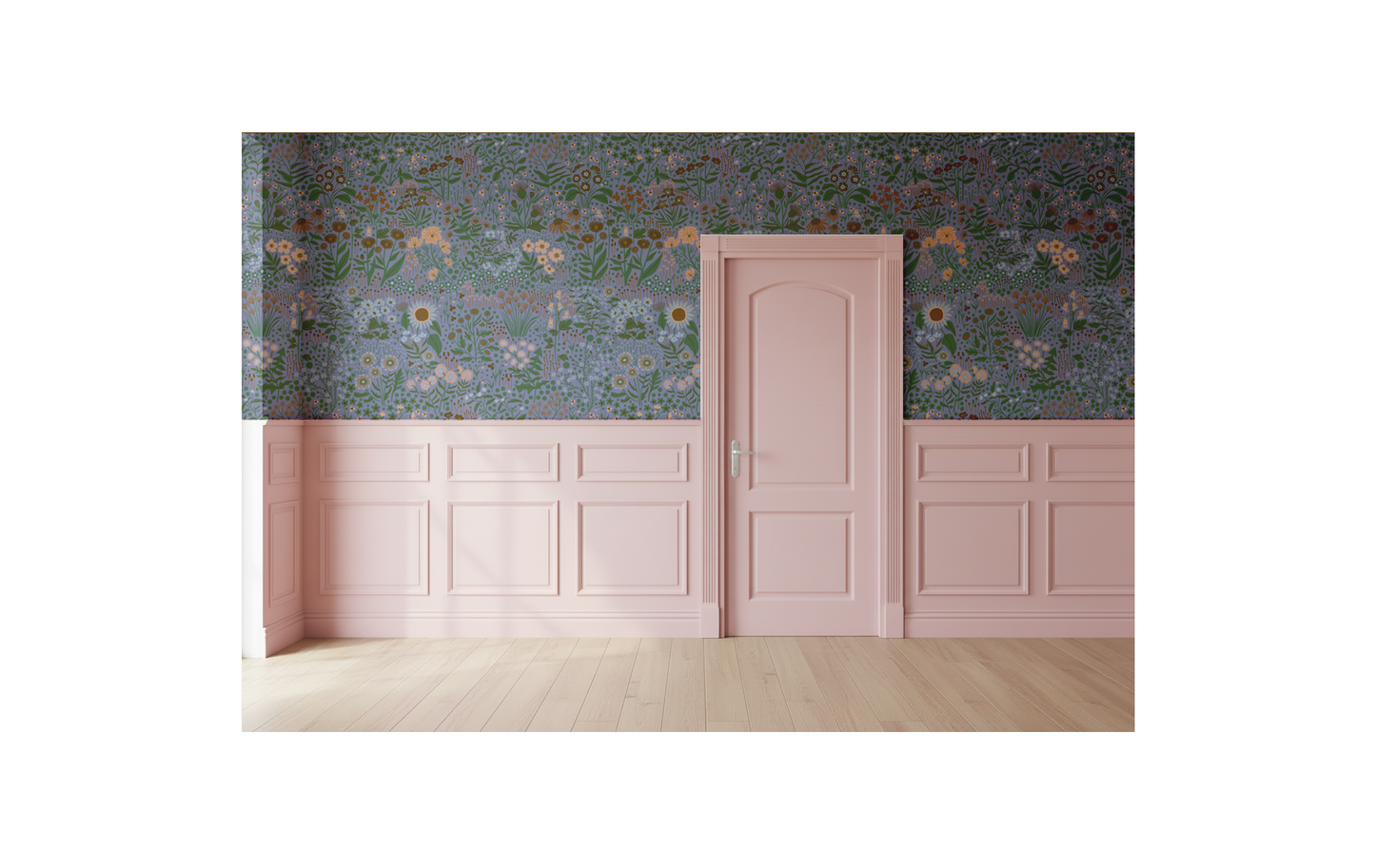 Wildflower Wallpaper Blue