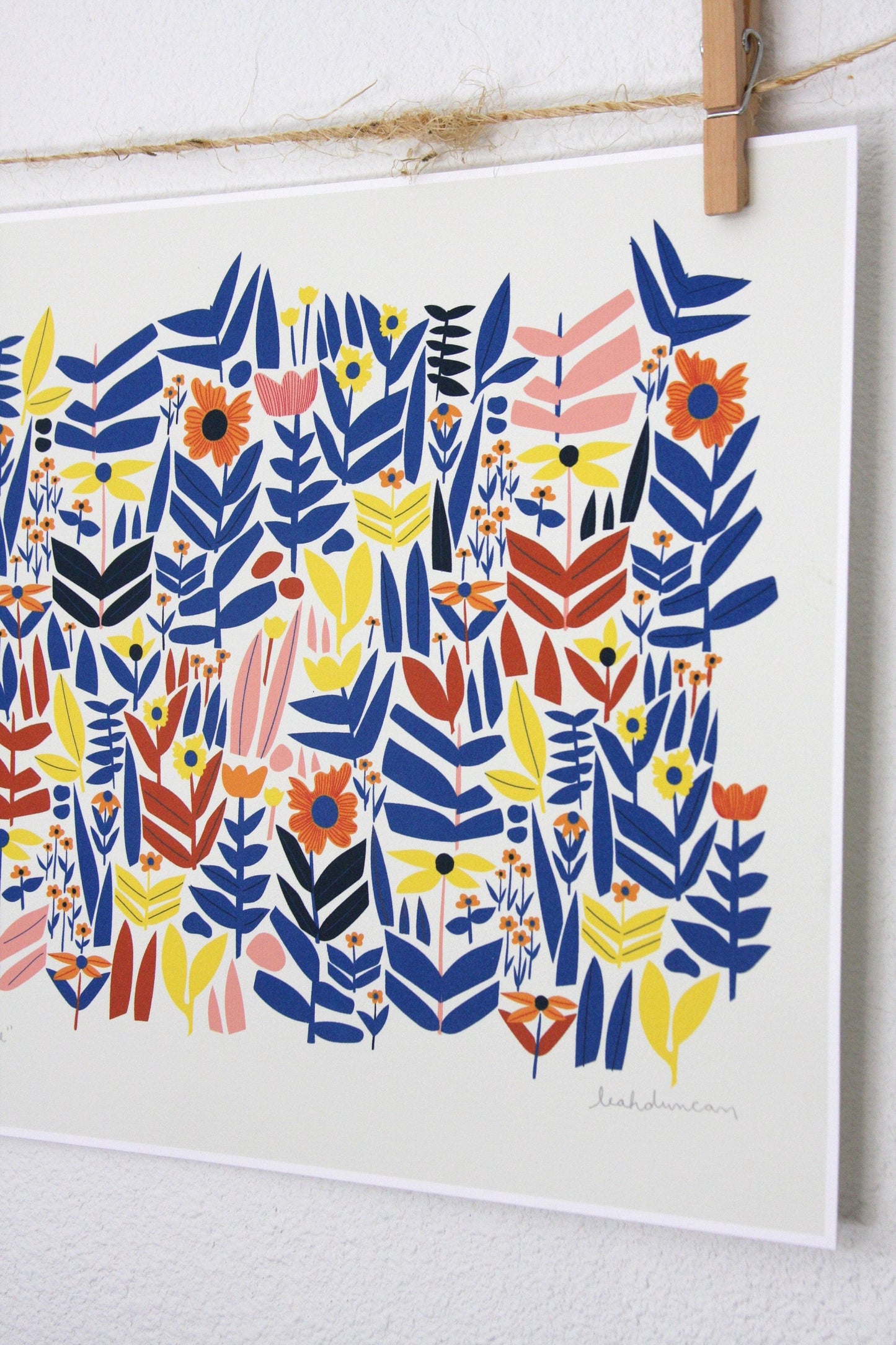 Autumn and Blue Print vendor-unknown