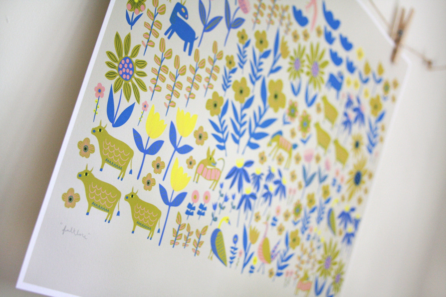 Folklore Blue Print vendor-unknown