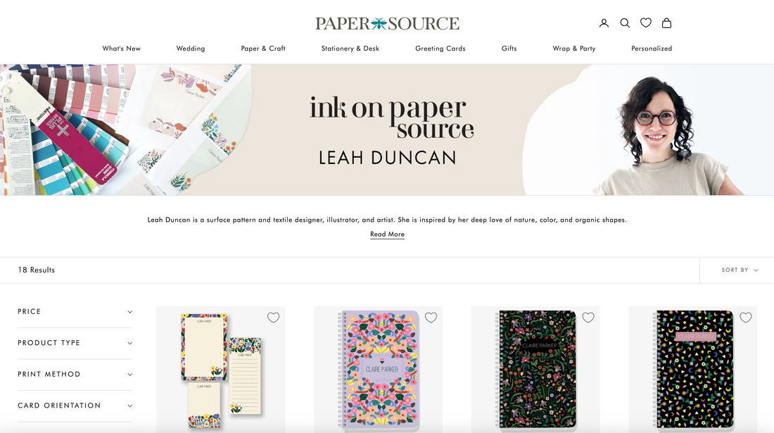 New Collection with Paper Source