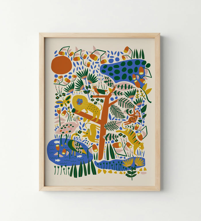 Animal Kingdom Large or Framed Print Leah Duncan