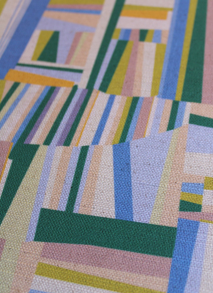 Crops Cotton Linen Fabric Seafoam