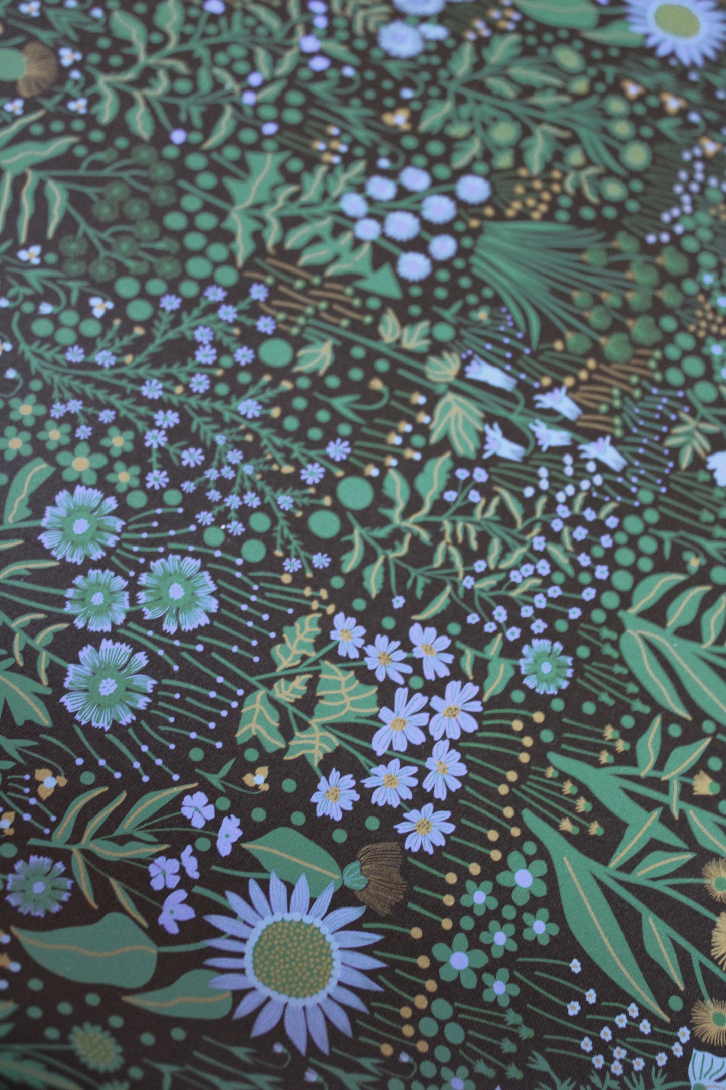 Wildflower Wallpaper Brown