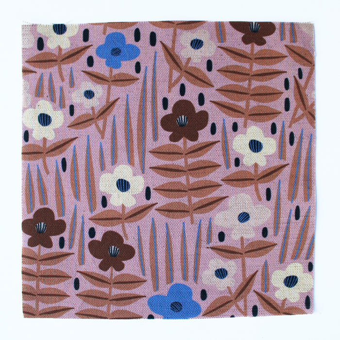 Moonflower Cotton Linen Fabric Sunrise