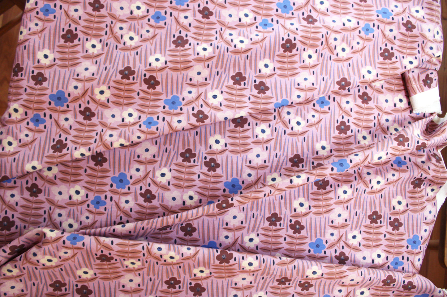 Moonflower Cotton Linen Fabric Sunrise
