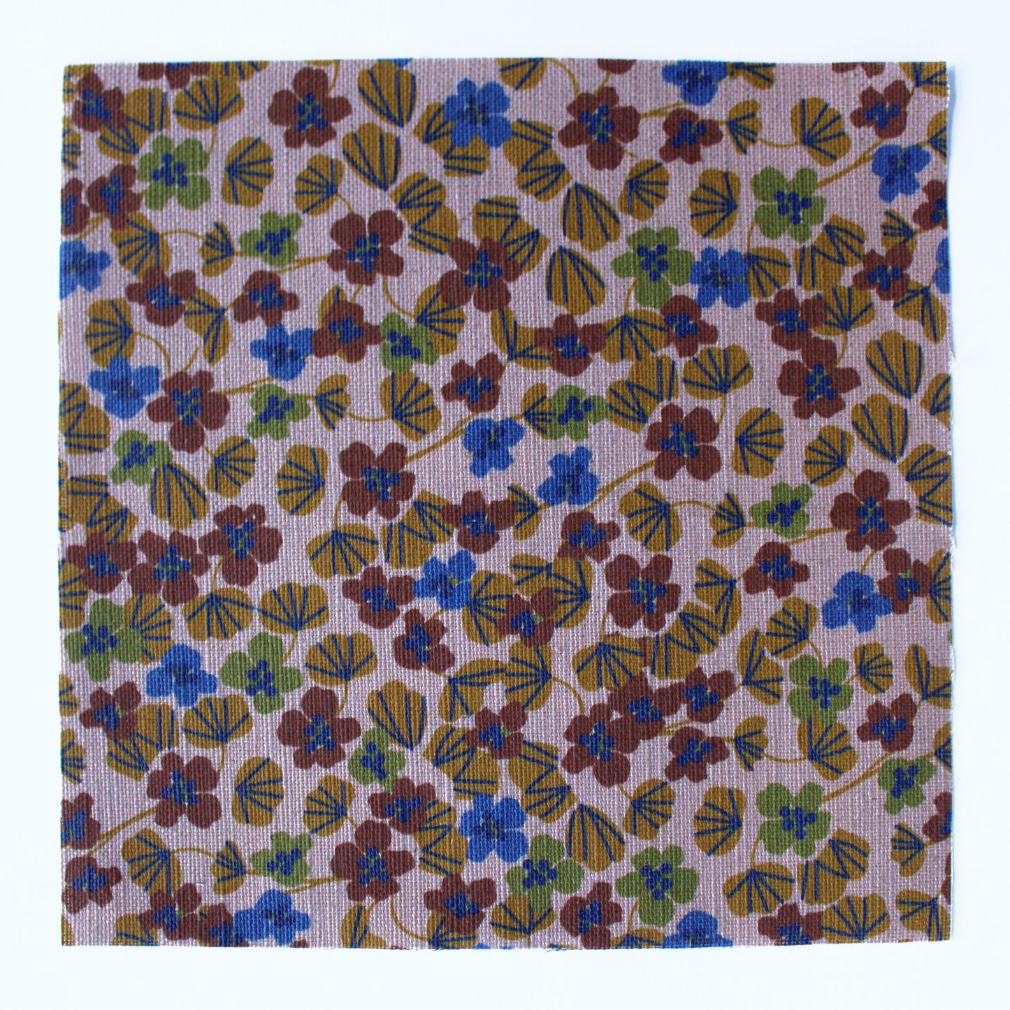 Nasturtium Cotton Linen Fabric Blush