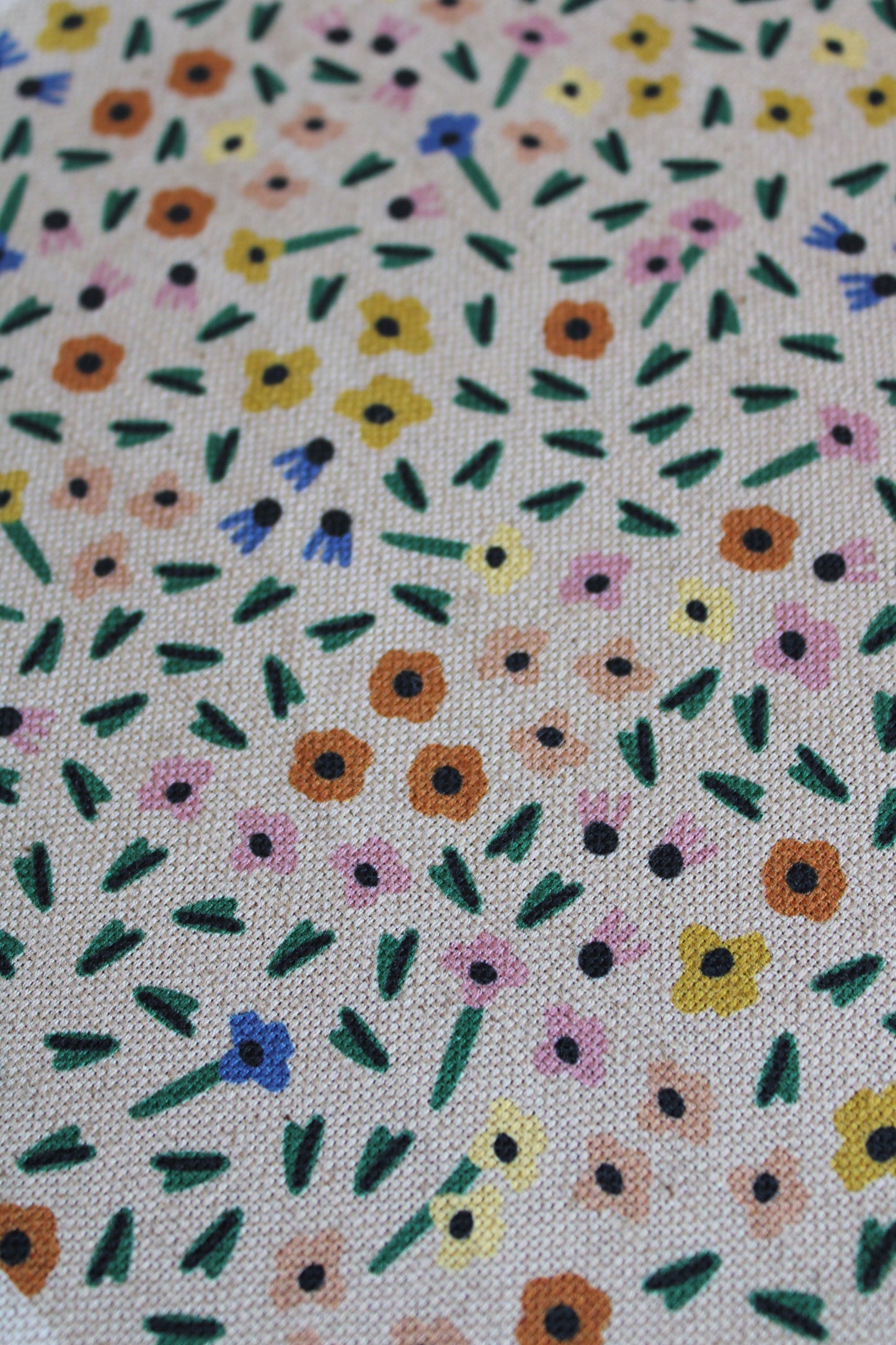 Seed Speckle Cotton Linen Blend Natural