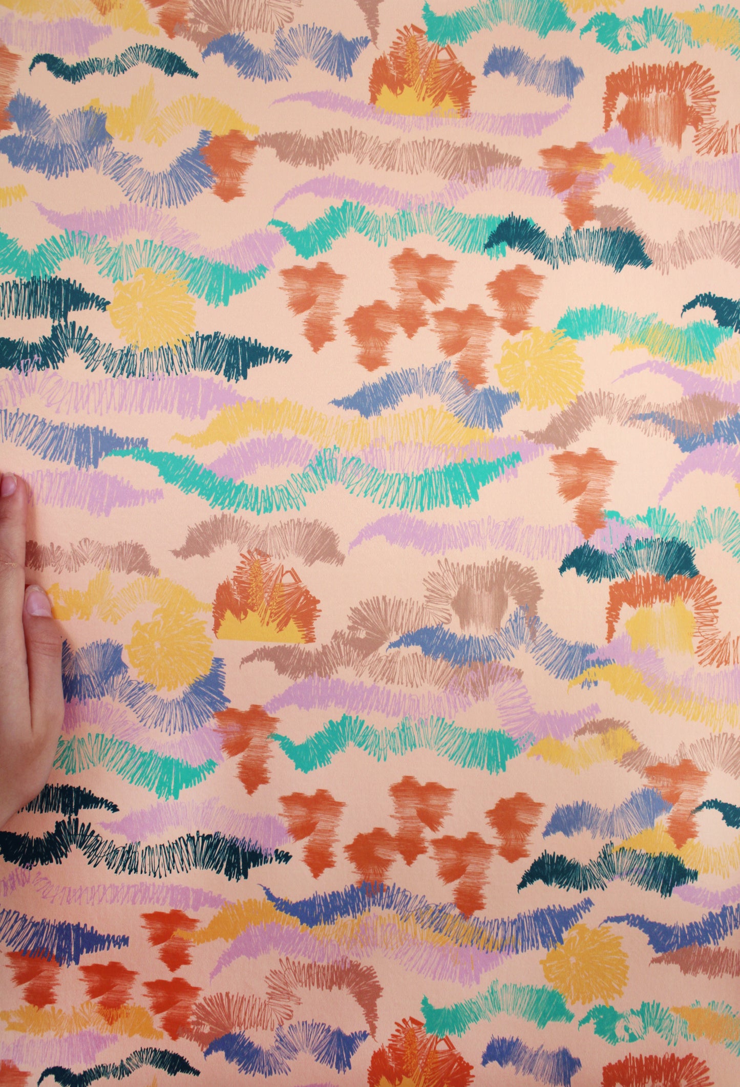 Sonoran Hills Wallpaper Peach