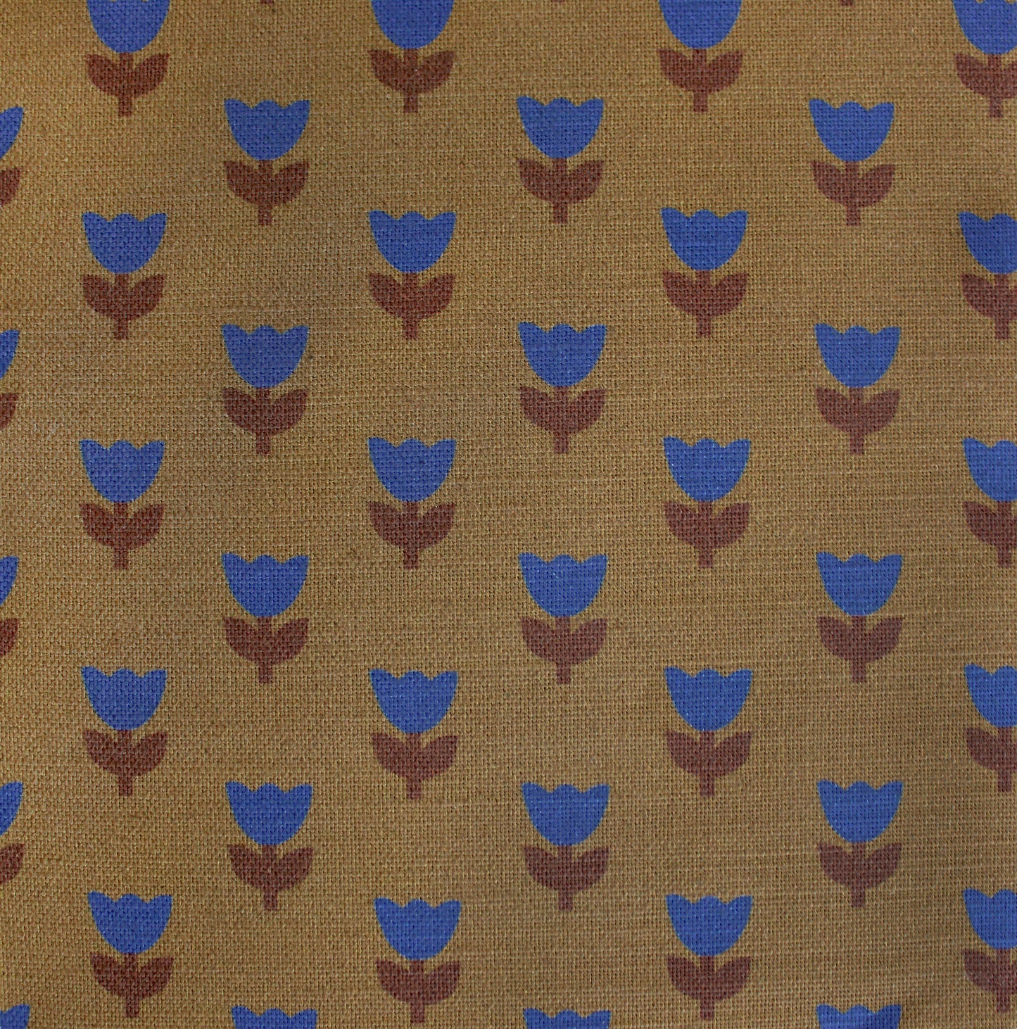 Tulip Tango Cotton Linen Fabric Brown