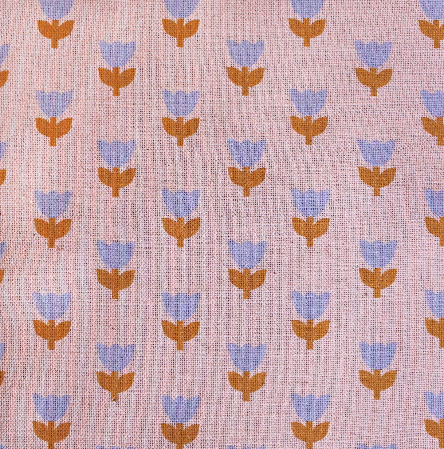 Tulip Tango Cotton Linen Fabric Peach