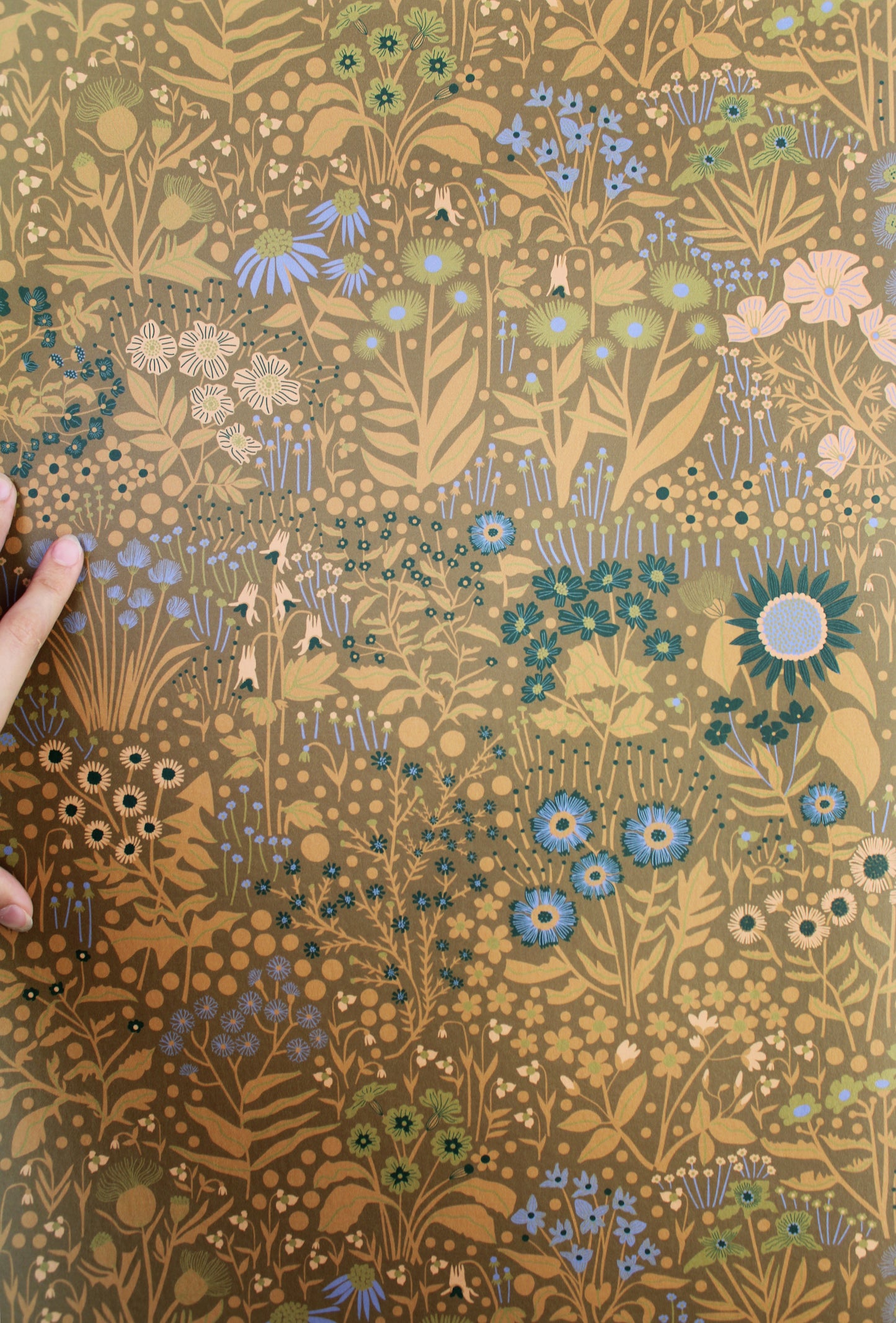 Wildflower Wallpaper Goldenrod Peel and Stick