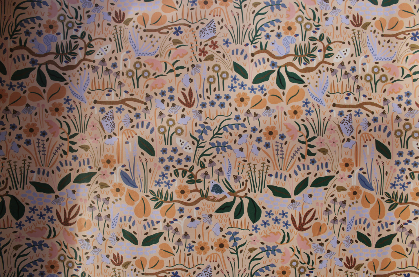 Wildwood Garden Wallpaper Peach Peel and Stick