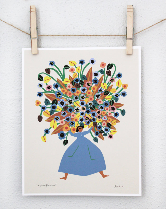 A Few Flowers Print Leah Duncan