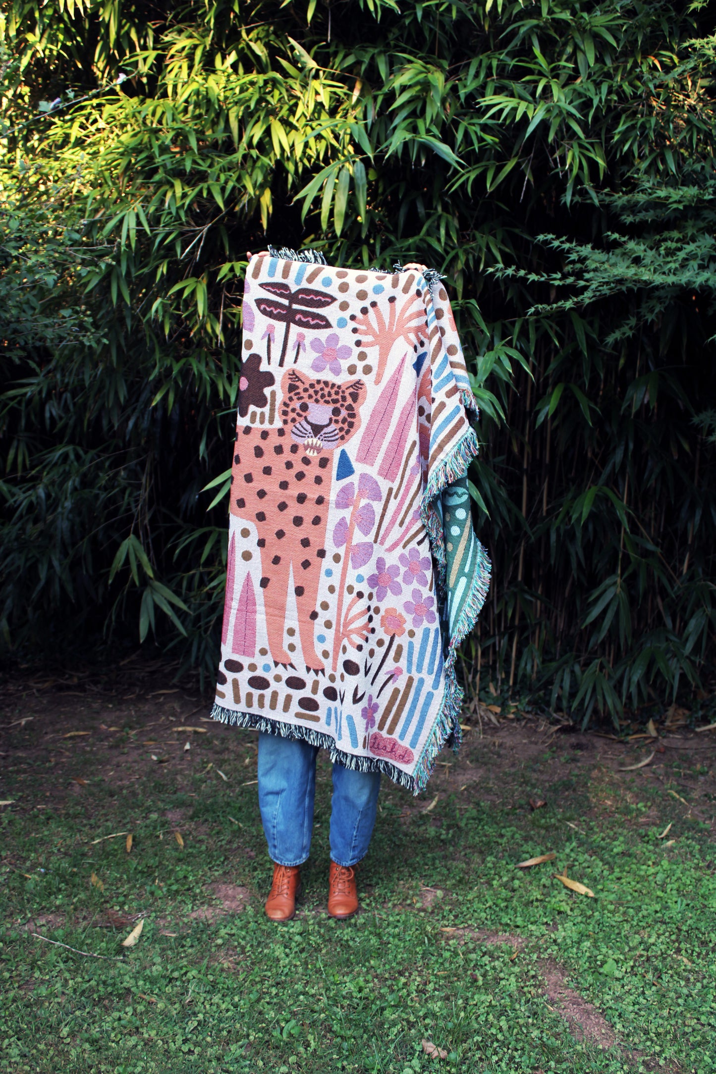Cheetah Purr Throw Blanket Tapestry