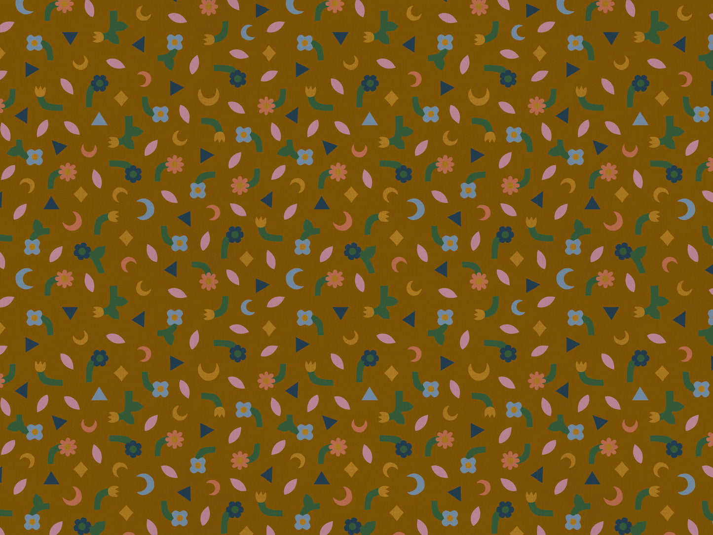 Confetti Cotton Linen Fabric Golden