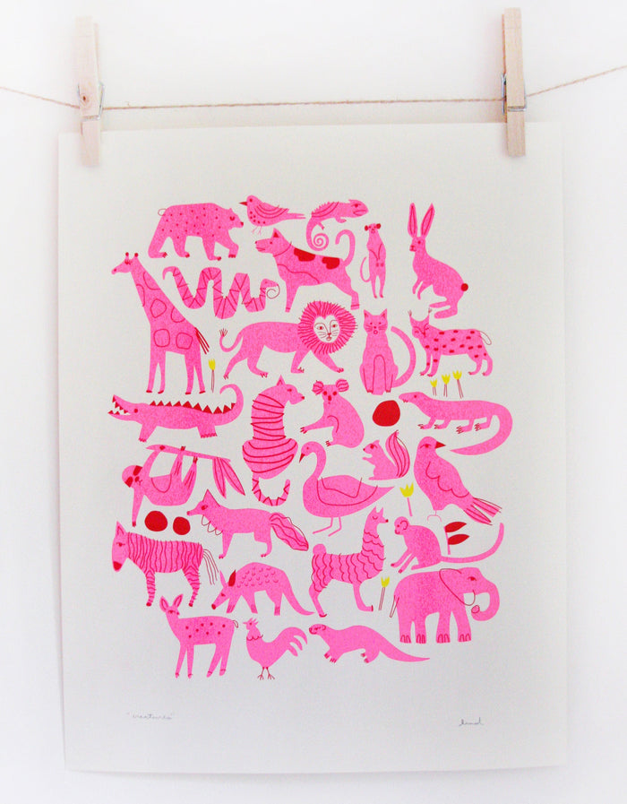 Creatures Print vendor-unknown