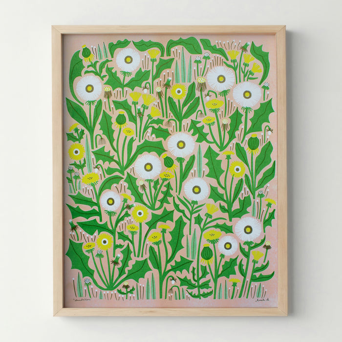Dandelion Print Leah Duncan