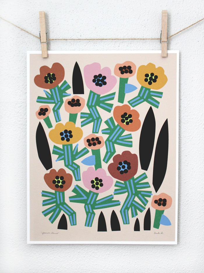 Flower Dance Print Leah Duncan