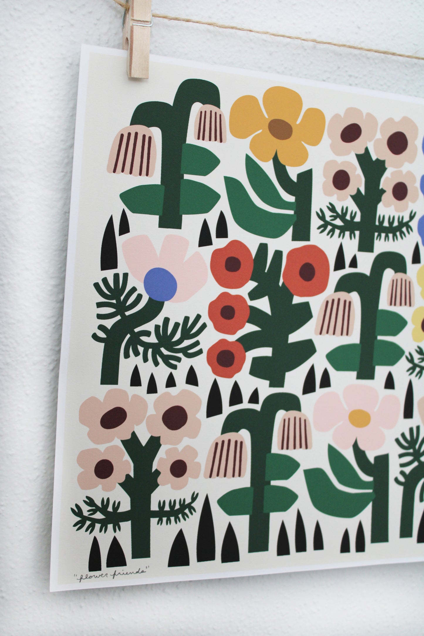 Flower Friends Print