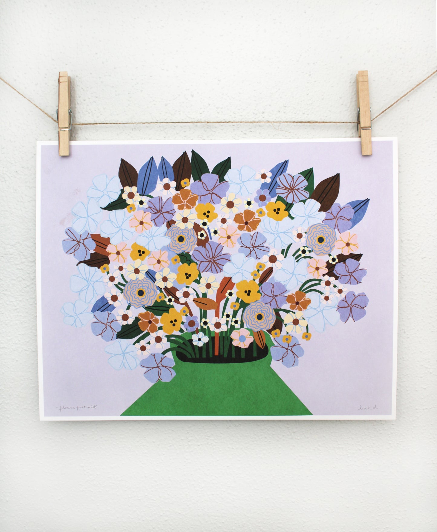 Flower Portrait Print