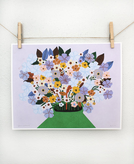 Flower Portrait Print