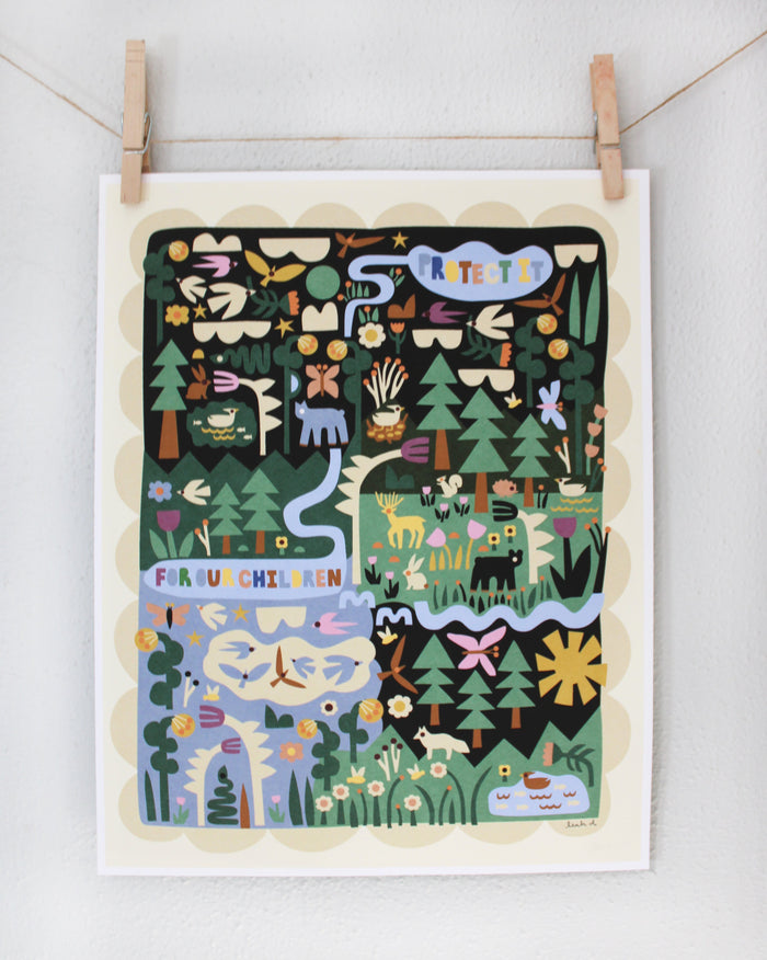 Protect Our Forests Print Leah Duncan