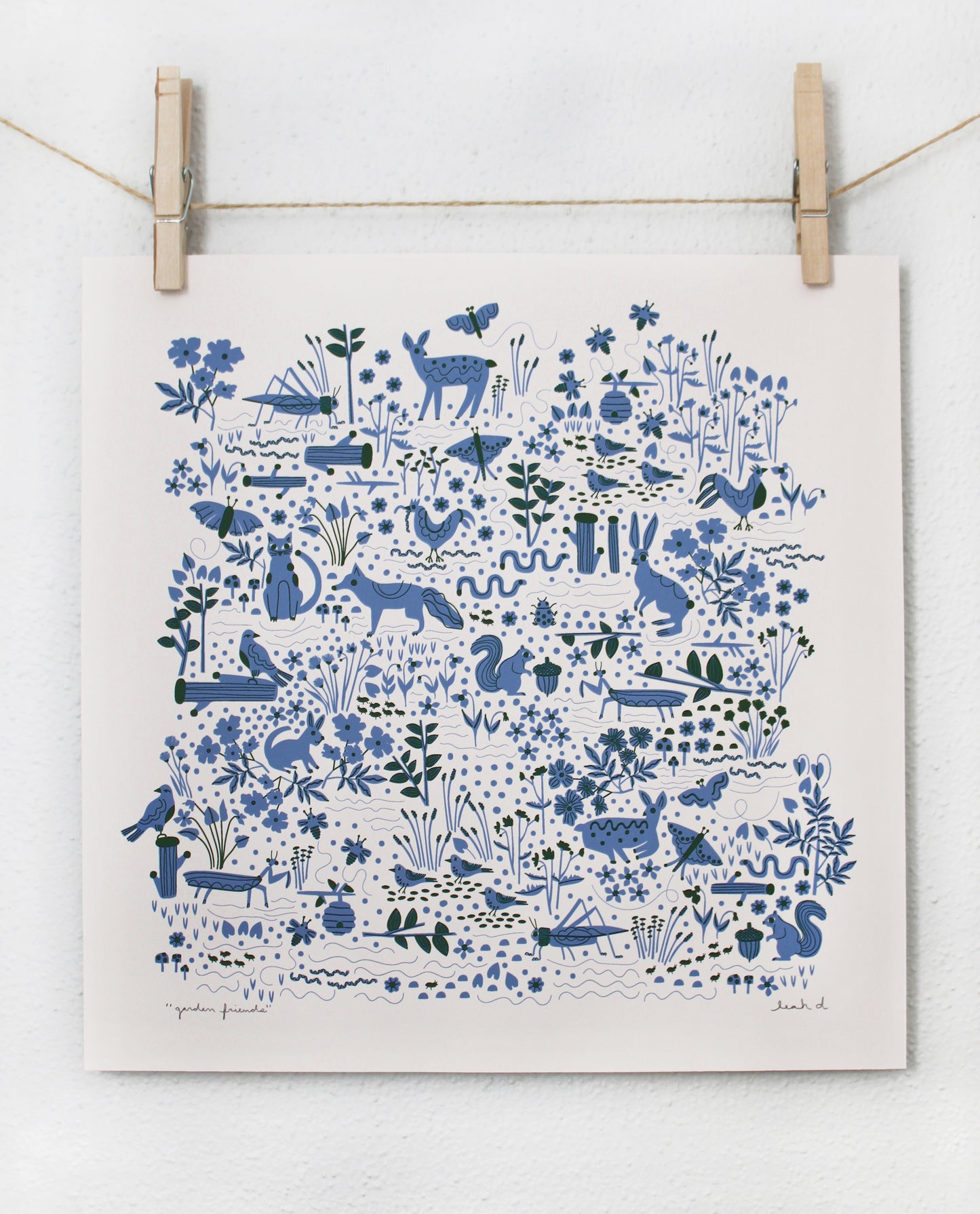 Garden Friends Print