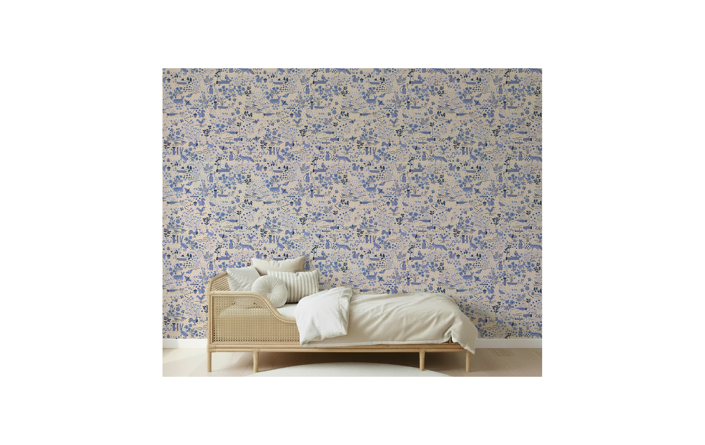 Garden Friends Wallpaper Toile