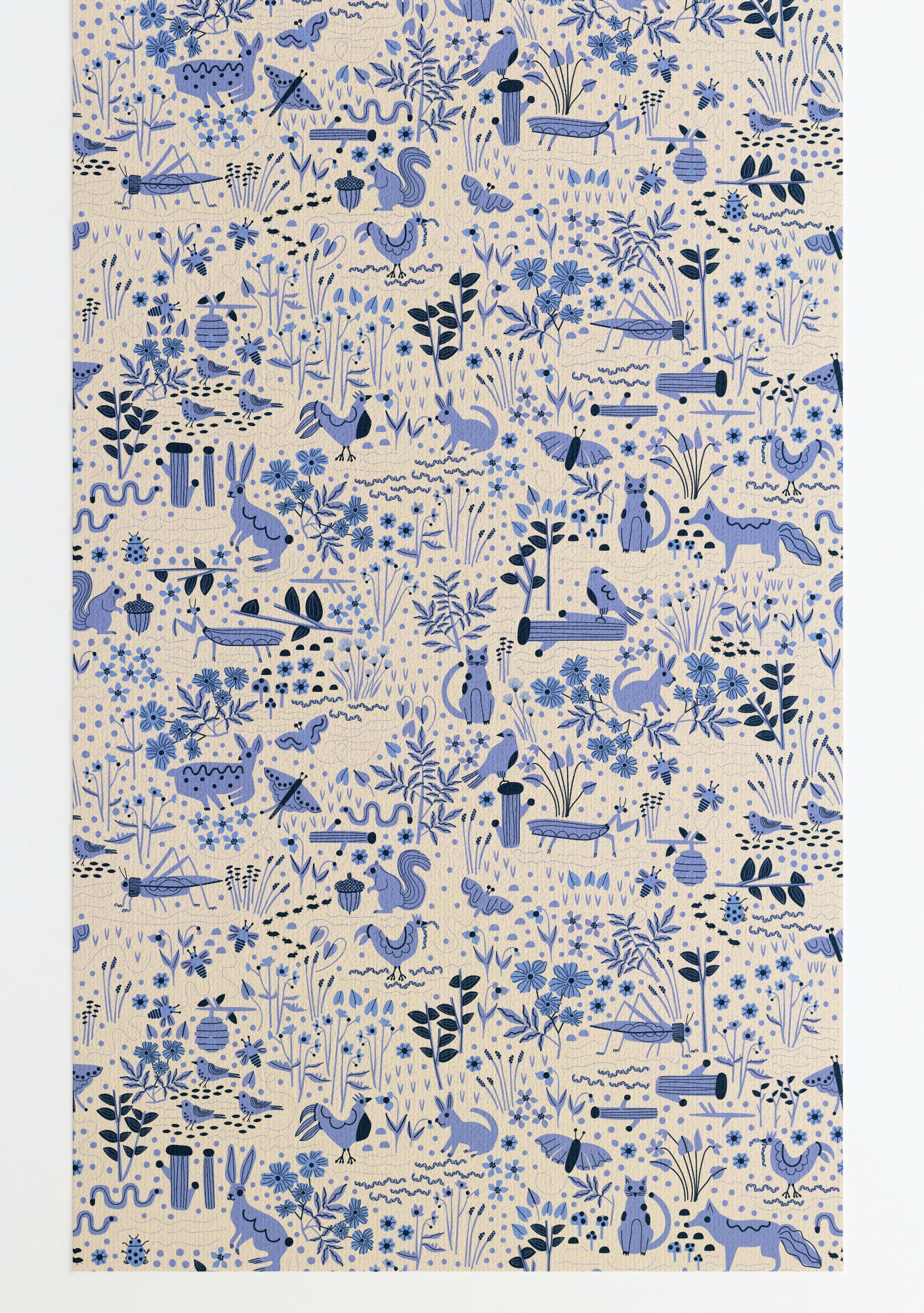 Garden Friends Wallpaper Toile