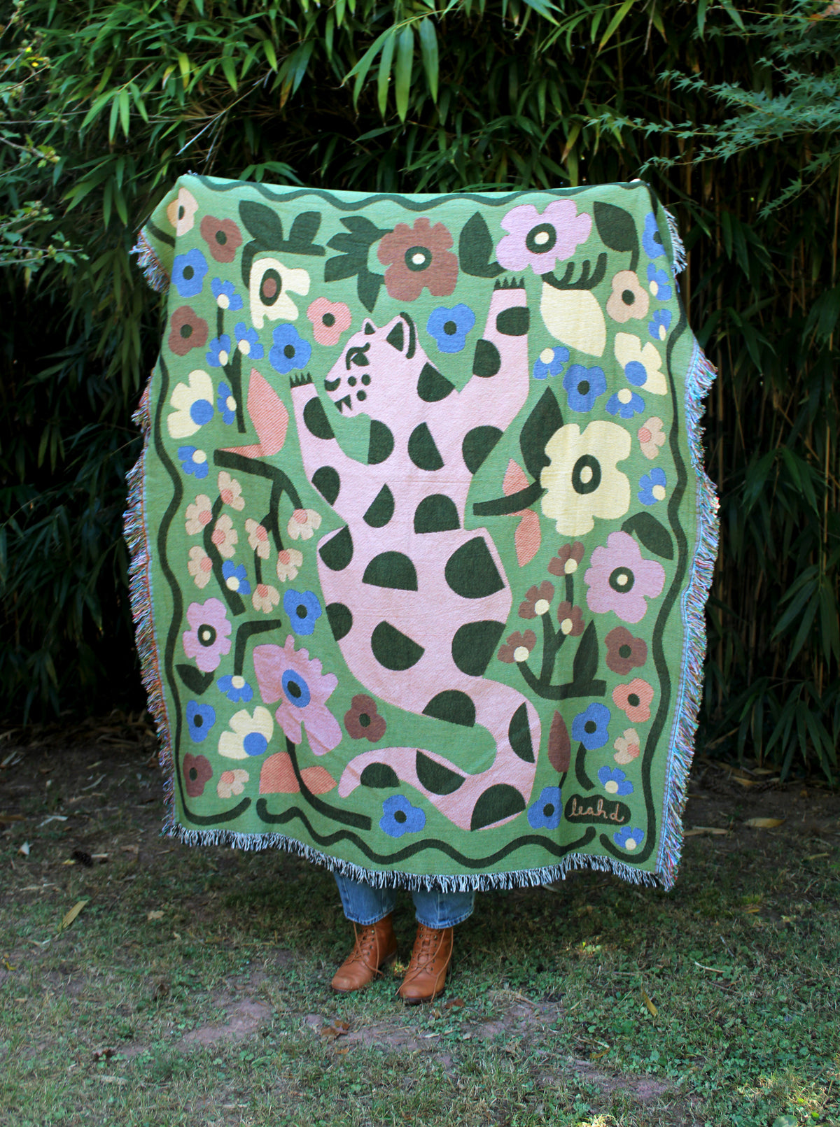 Jaguar Roar Big Cat Blanket Tapestry