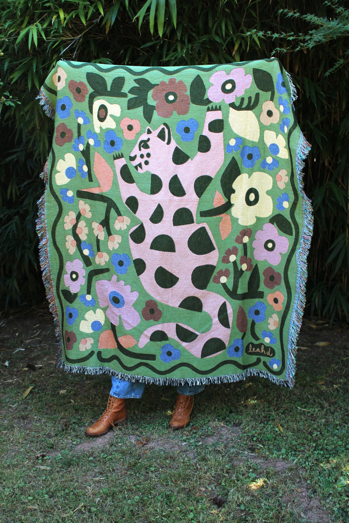 Jaguar Roar Big Cat Blanket Tapestry