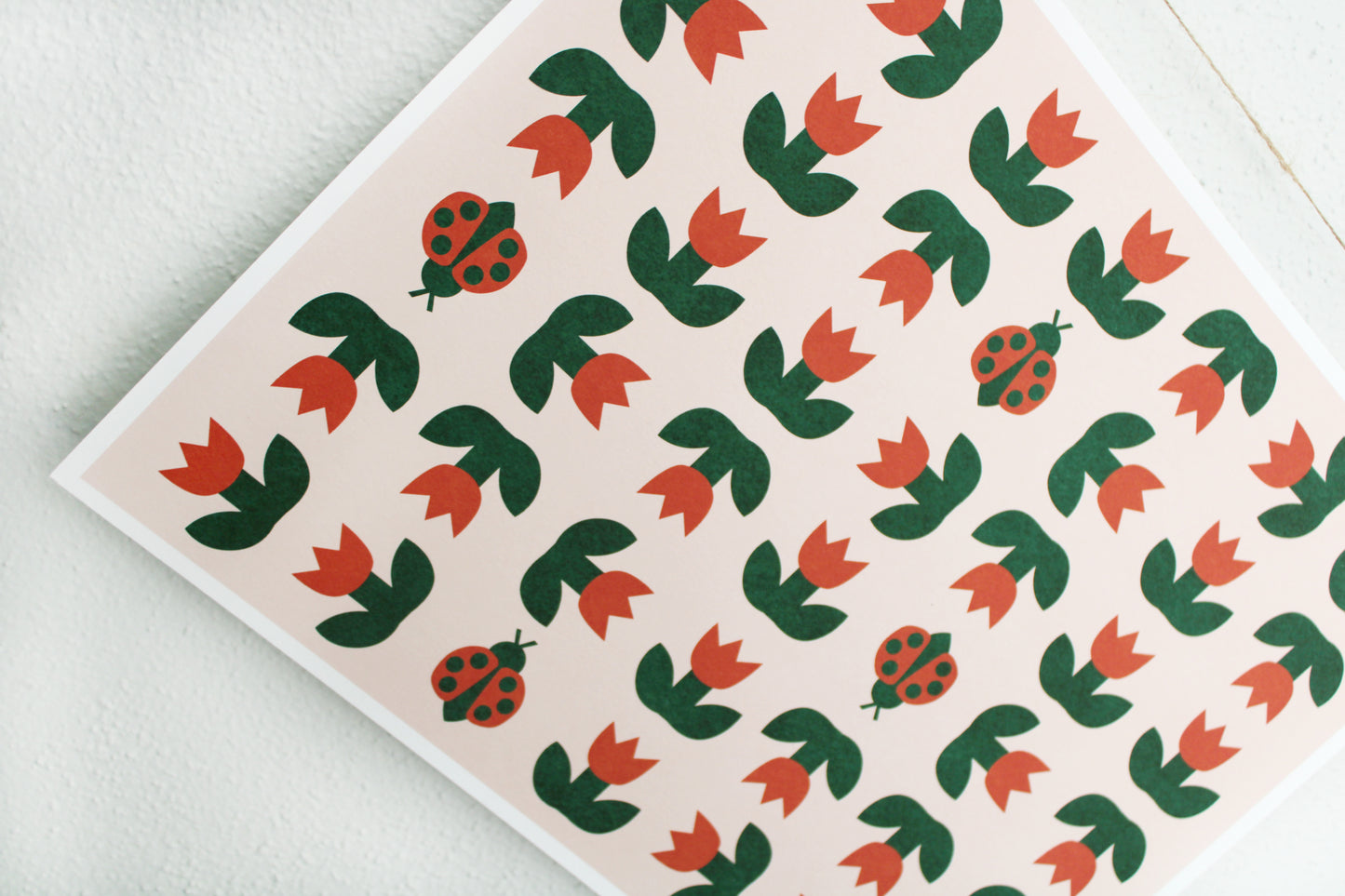 Ladybird Tulip Print