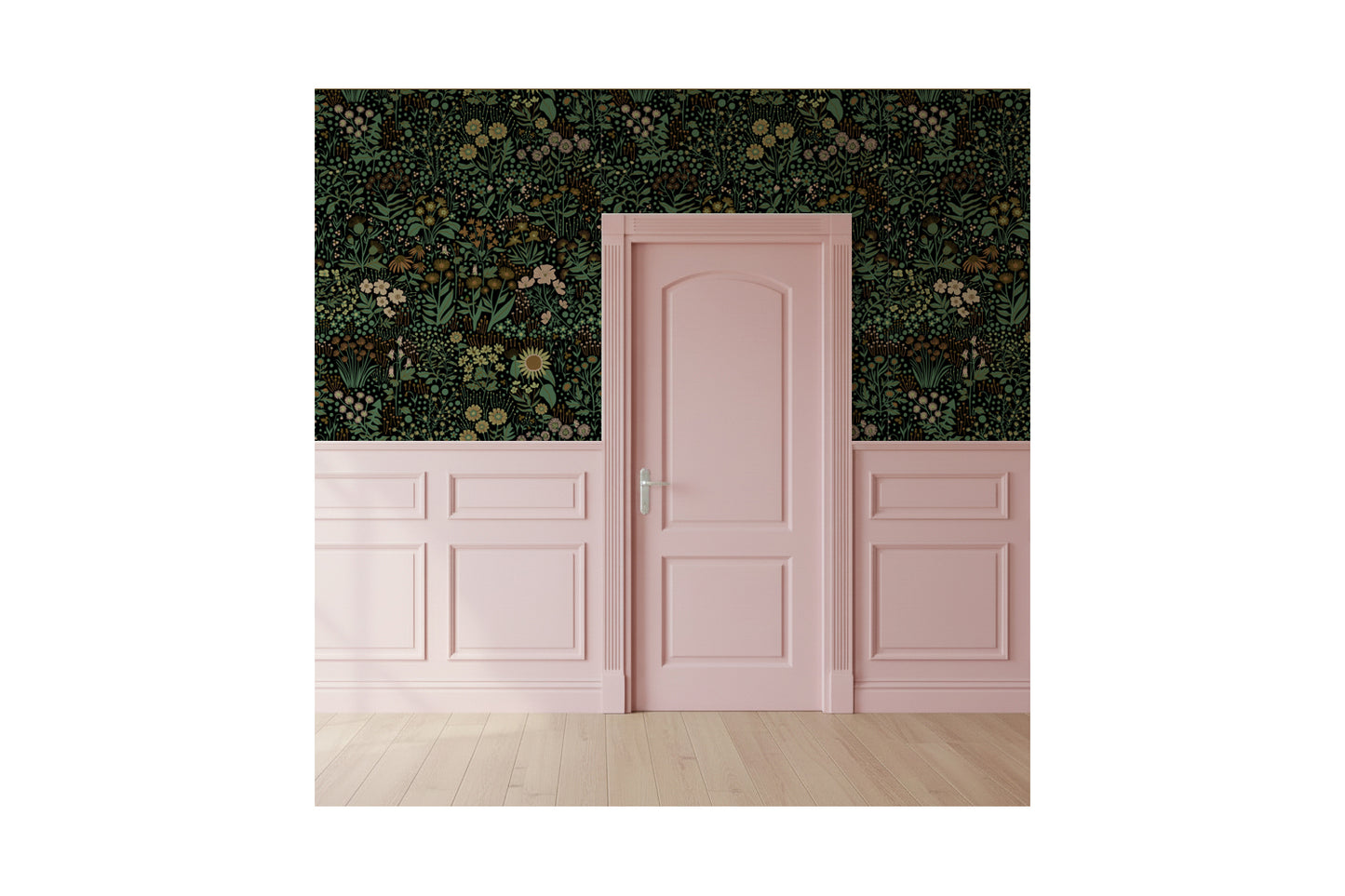 Wildflower Wallpaper Black Peel and Stick