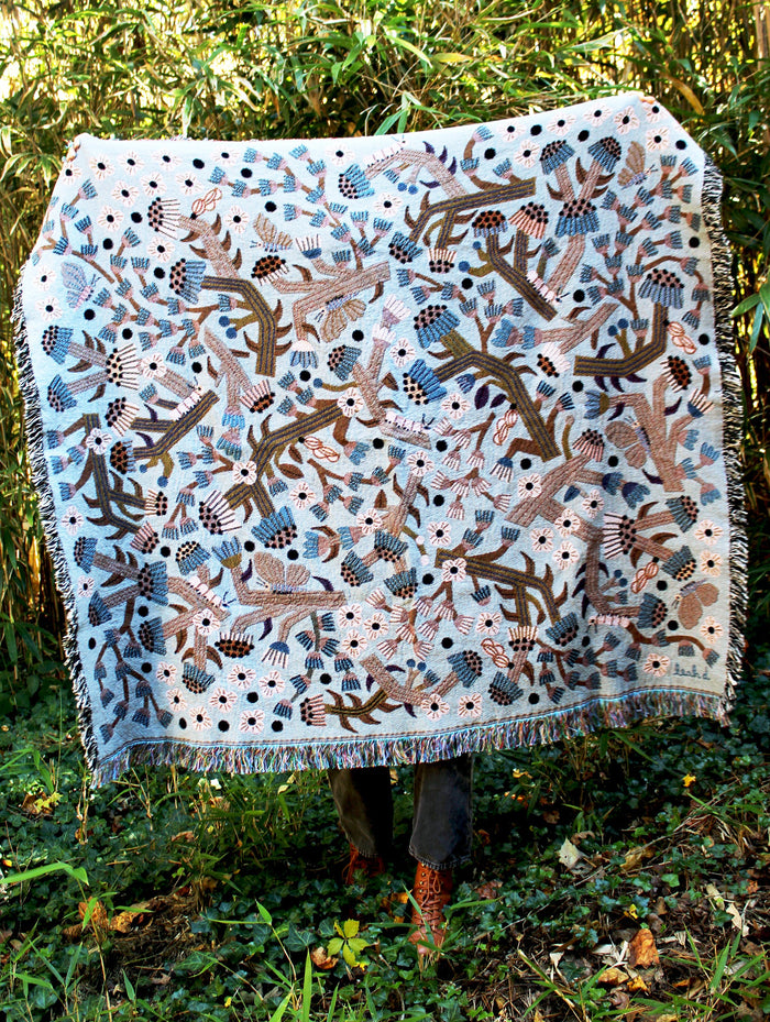 Metamorphosis Throw Blanket Tapestry Leah Duncan