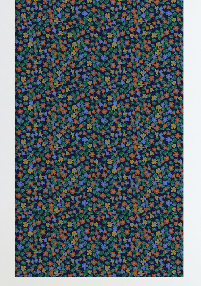 Nasturtium Wallpaper Navy